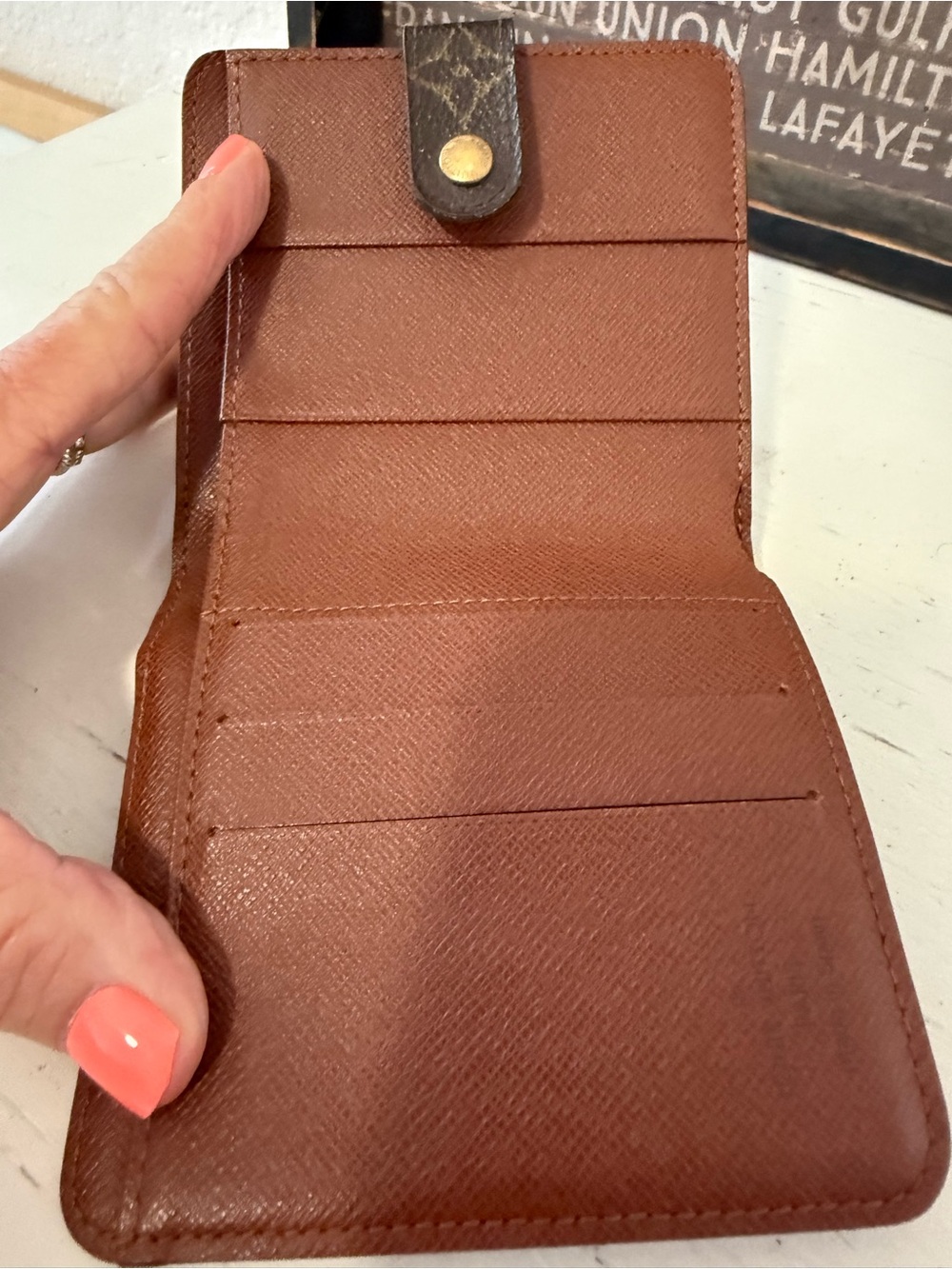 Louis Vuitton Monogram compact zip wallet Vintage - Picture 14 of 15